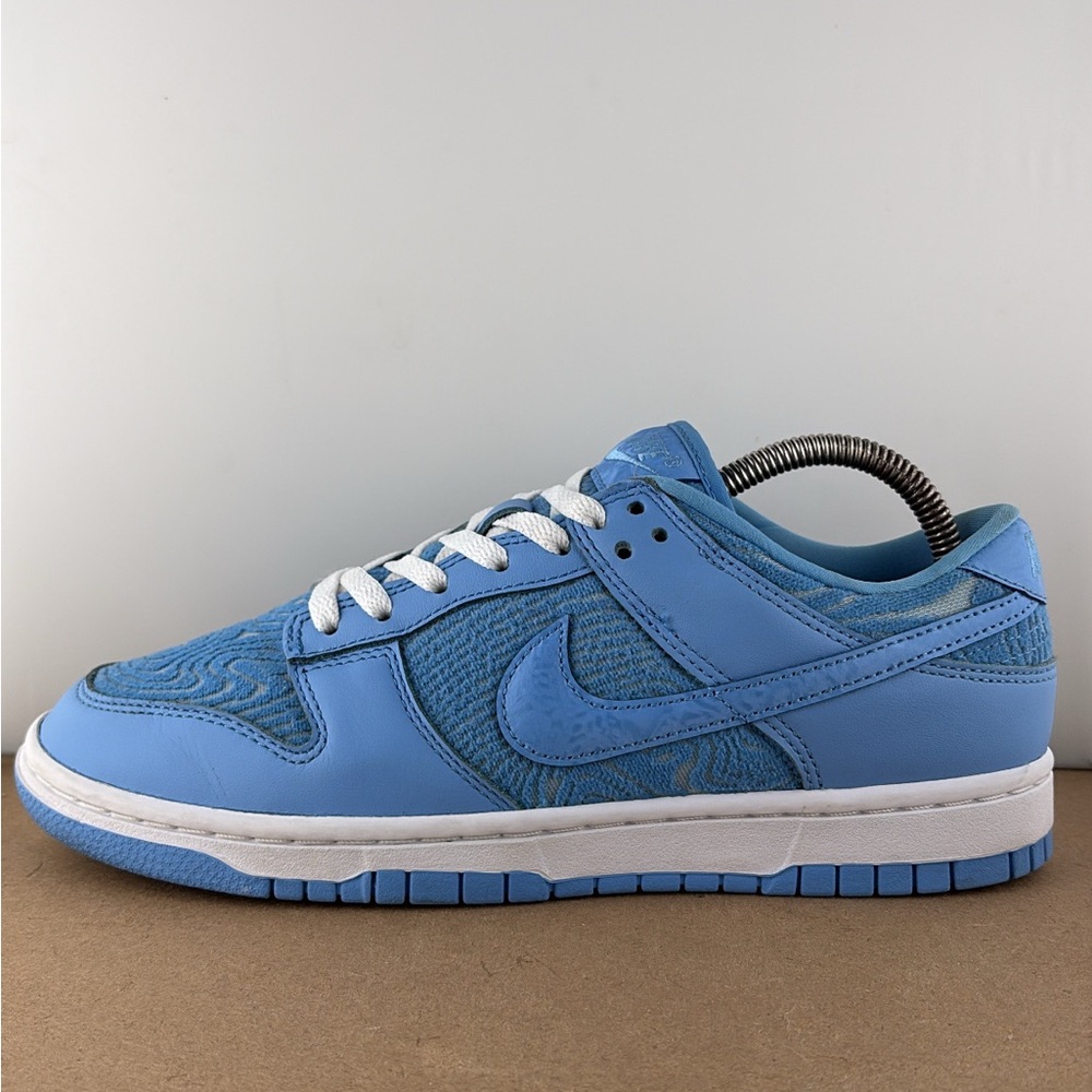 Nike Dunk Low Retro PRM UNC University Blue White Shoes FN6834412 Men’s size 8 - Picture 5 of 9